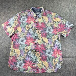 Tommy Bahama Shirt Men's XL Floral Short Sleeve Resort‎ Hawaiian Vacation